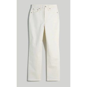 Madewell $128 Petite Perfect Straight Jean Tile White Size P26 NJ349